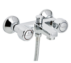 Mezclador de baño con kit Cromado Gamma